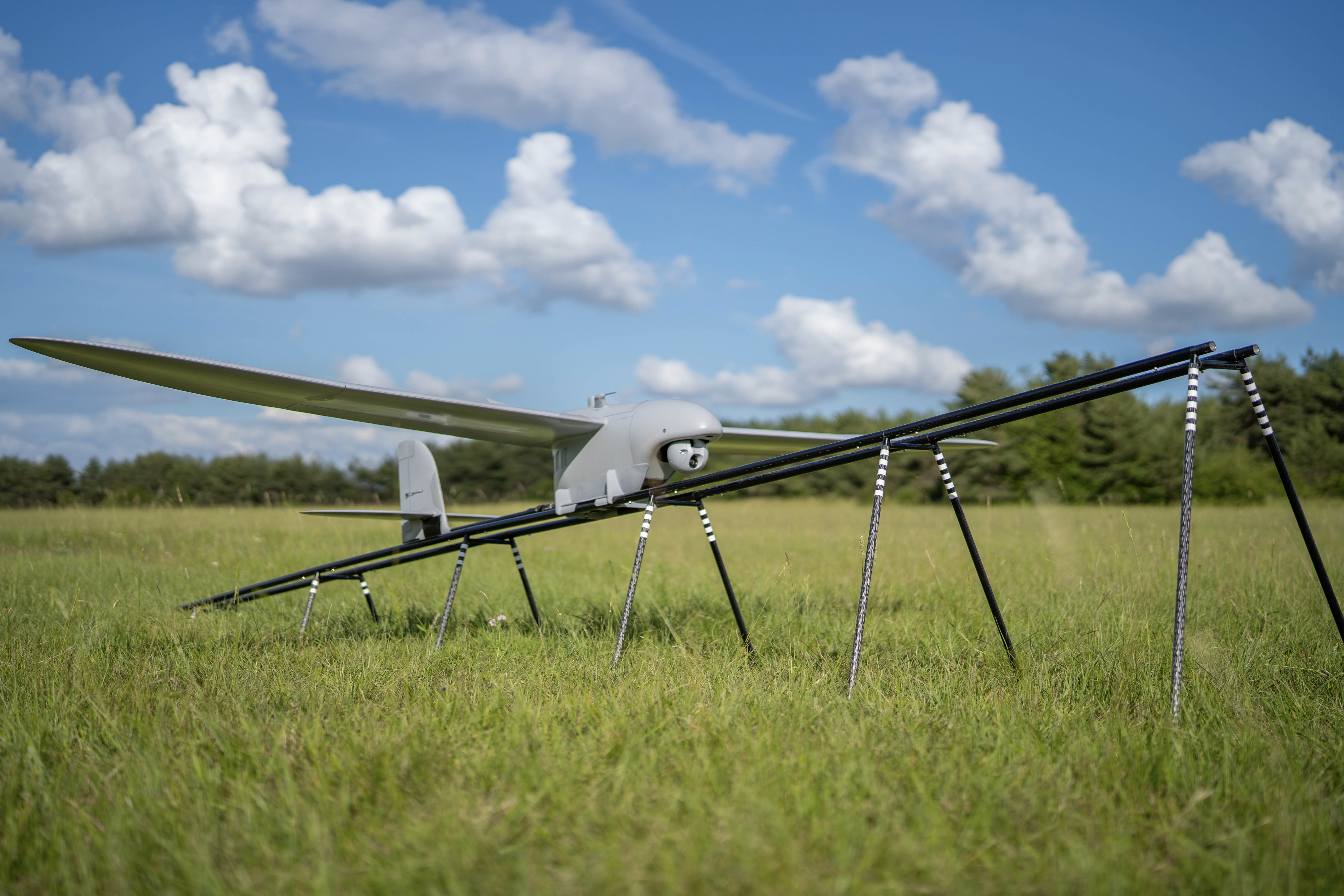 a drone on a launch ramp