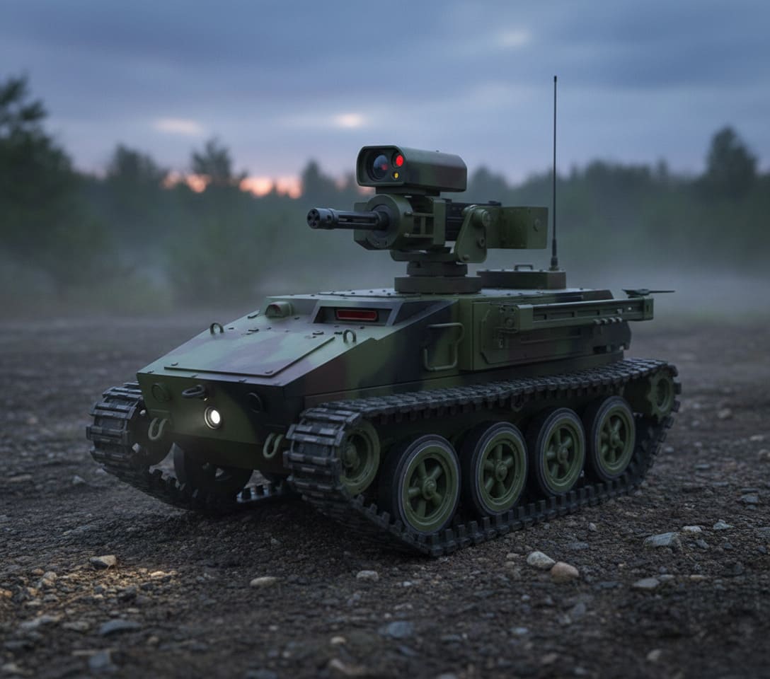 tracked ground robot with thermal camera