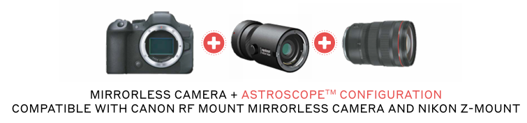 schema d'intégration de l'astroscope sur un boitier photo