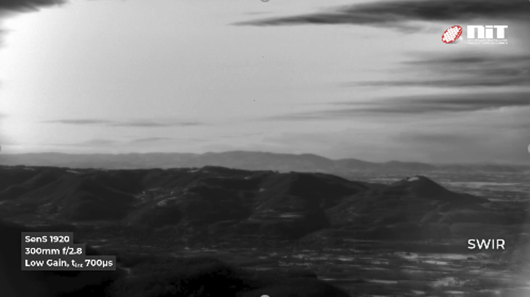 landscape seen in swir very long range observation